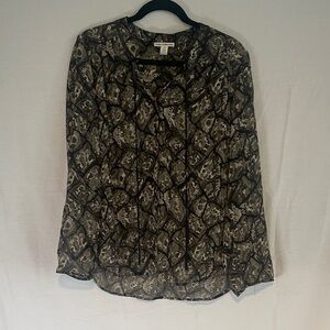 Women's Snake Print Blouse by Dalia size large